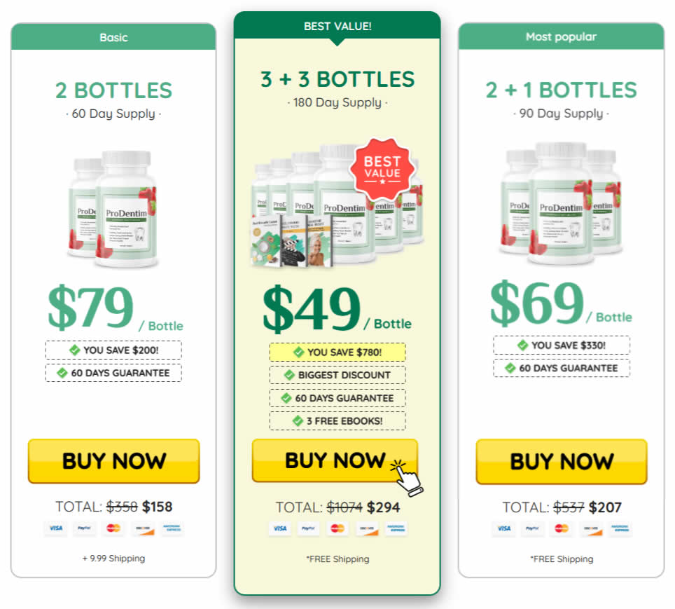 ProDentim pricing options